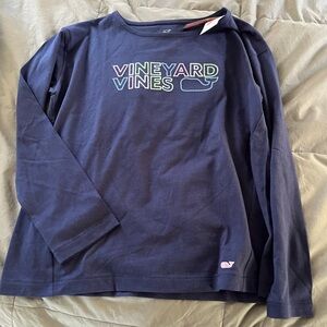 Vineyard Vines girl’s Long Sleeve Navy Tee